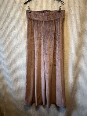 Gilly Hicks Mauve Velvet Maxi Pants Small